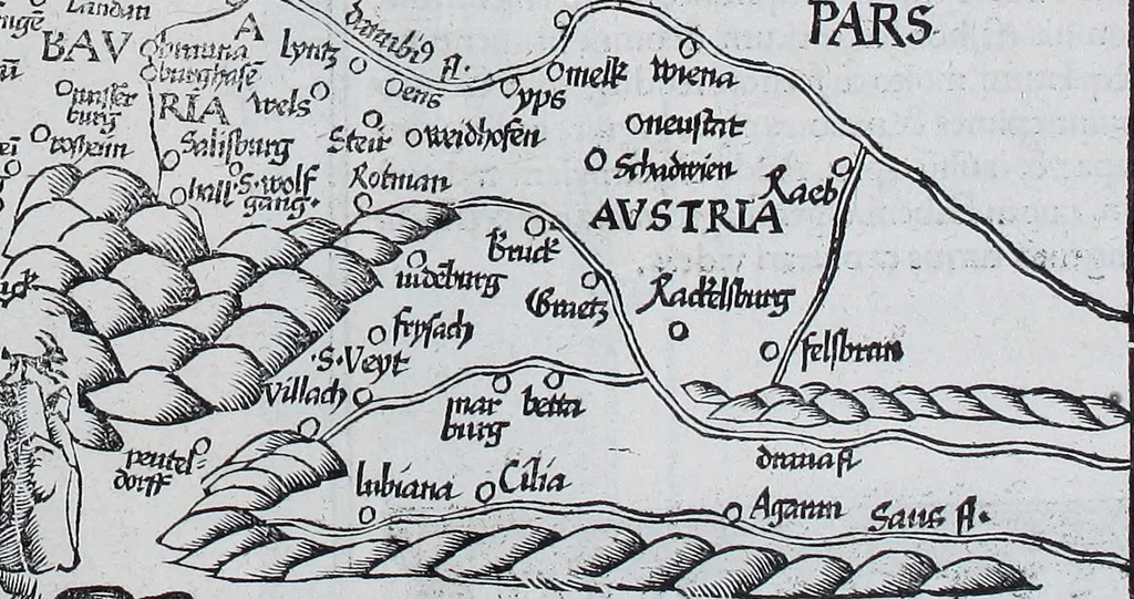 An illustration from Claudii Ptolemaei Geographicae enarrationis libri octo, 1525, leaf 398
