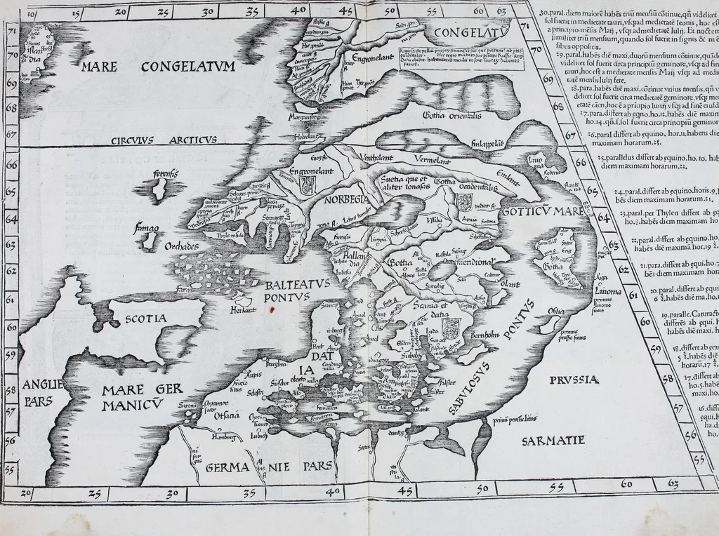 An illustration from Claudii Ptolemaei Geographicae enarrationis libri octo, 1525, leaf 406