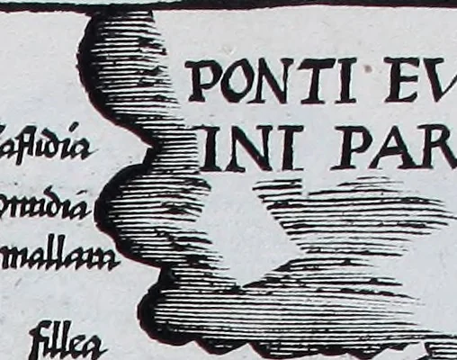 An illustration from Claudii Ptolemaei Geographicae enarrationis libri octo, 1525, leaf 418