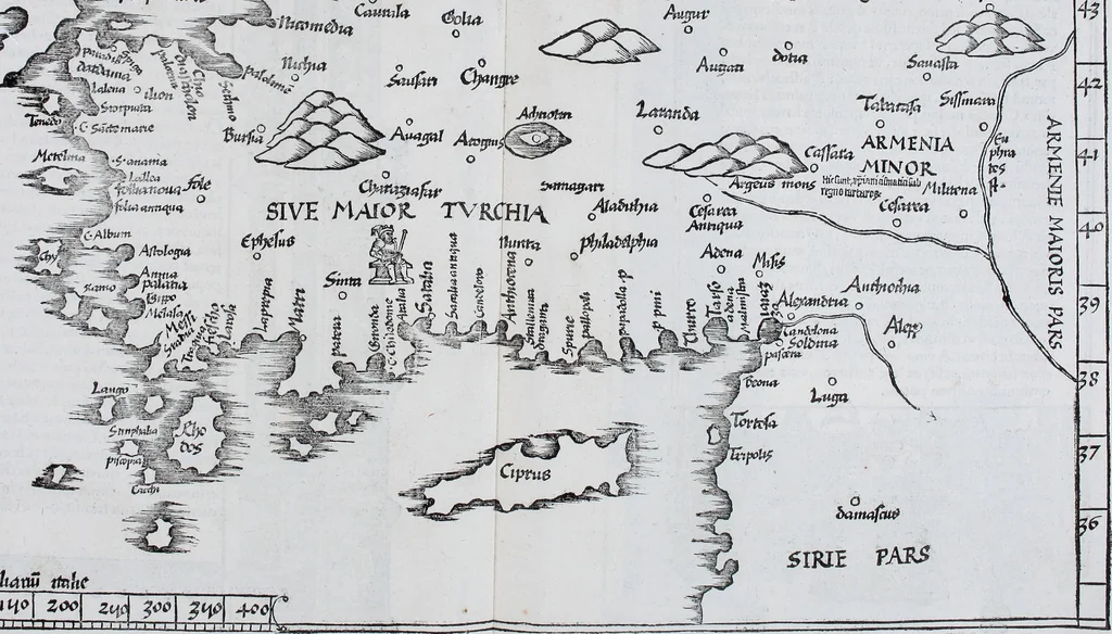 An illustration from Claudii Ptolemaei Geographicae enarrationis libri octo, 1525, leaf 430