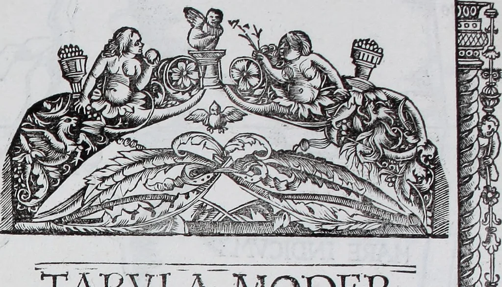 An illustration from Claudii Ptolemaei Geographicae enarrationis libri octo, 1525, leaf 436