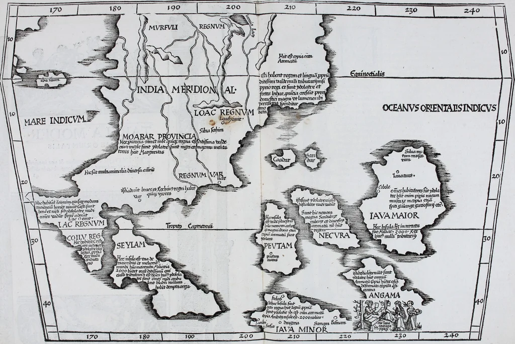 An illustration from Claudii Ptolemaei Geographicae enarrationis libri octo, 1525, leaf 438