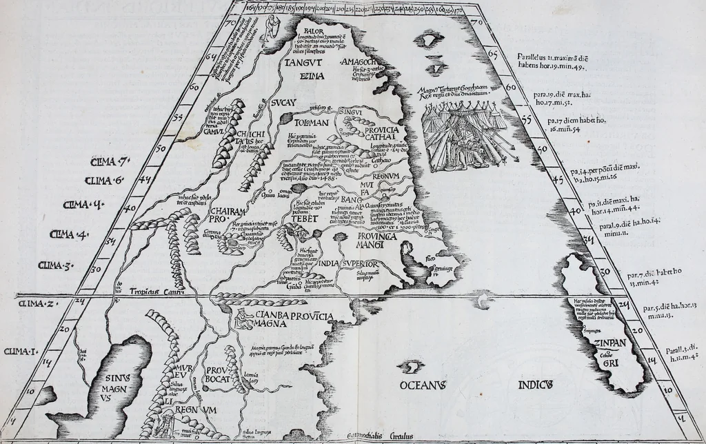 An illustration from Claudii Ptolemaei Geographicae enarrationis libri octo, 1525, leaf 442
