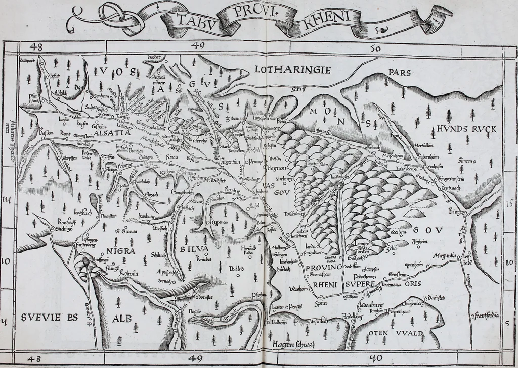 An illustration from Claudii Ptolemaei Geographicae enarrationis libri octo, 1525, leaf 454