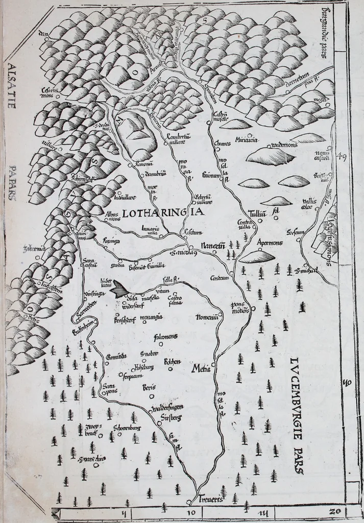An illustration from Claudii Ptolemaei Geographicae enarrationis libri octo, 1525, leaf 455