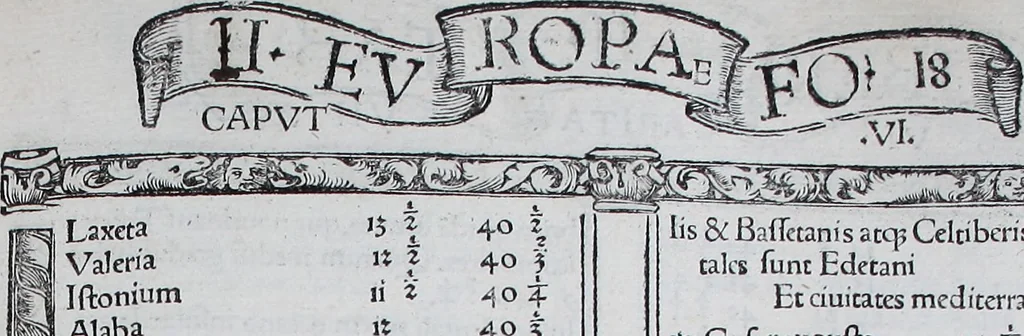 An illustration from Claudii Ptolemaei Geographicae enarrationis libri octo, 1525, leaf 46