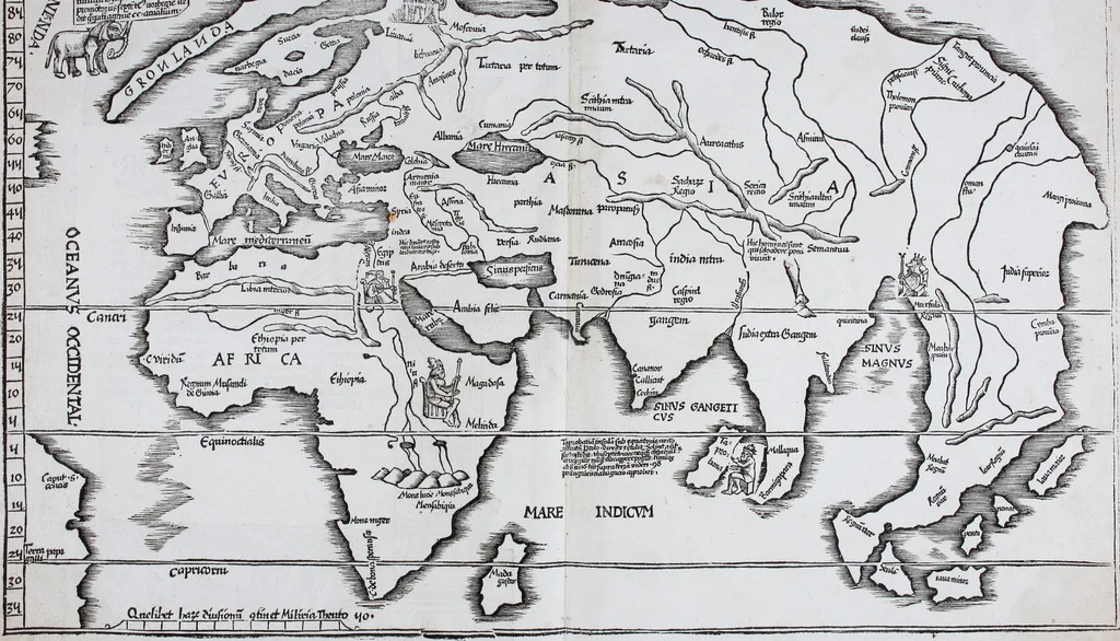 An illustration from Claudii Ptolemaei Geographicae enarrationis libri octo, 1525, leaf 462