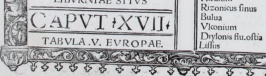 An illustration from Claudii Ptolemaei Geographicae enarrationis libri octo, 1525, leaf 57