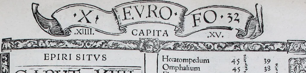An illustration from Claudii Ptolemaei Geographicae enarrationis libri octo, 1525, leaf 76