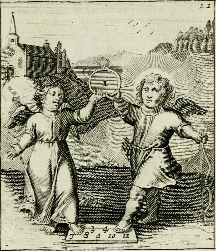 An illustration from Cl. Bruins Aanmerkingen op Otto van Veens Zinnebeelden der goddelyke liefde, 1726, leaf 38