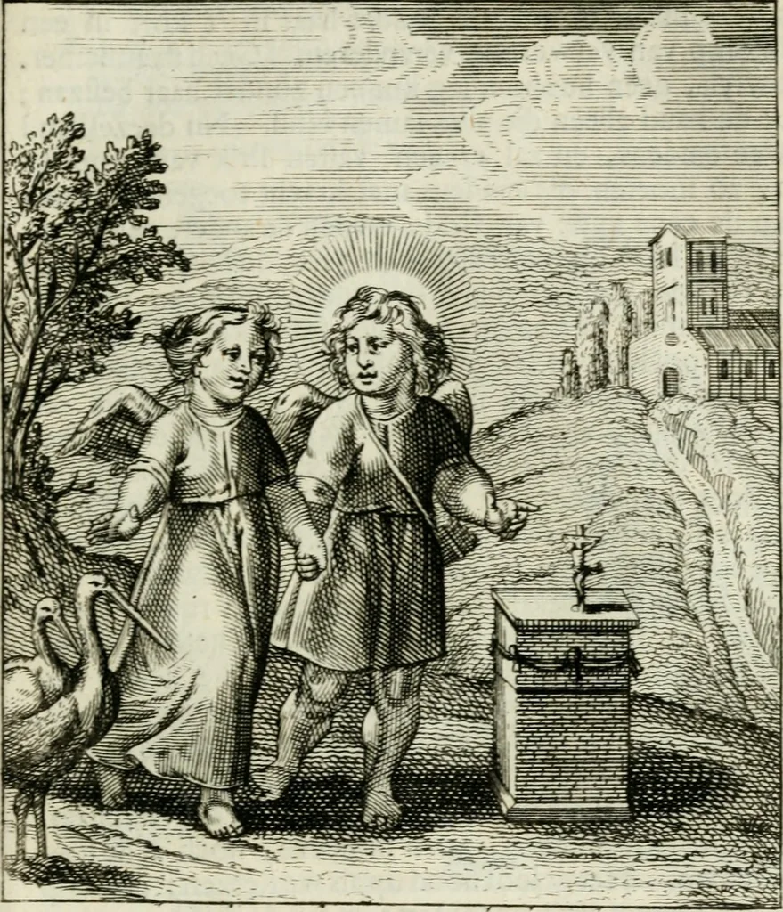An illustration from Cl. Bruins Aanmerkingen op Otto van Veens Zinnebeelden der goddelyke liefde, 1726, leaf 52