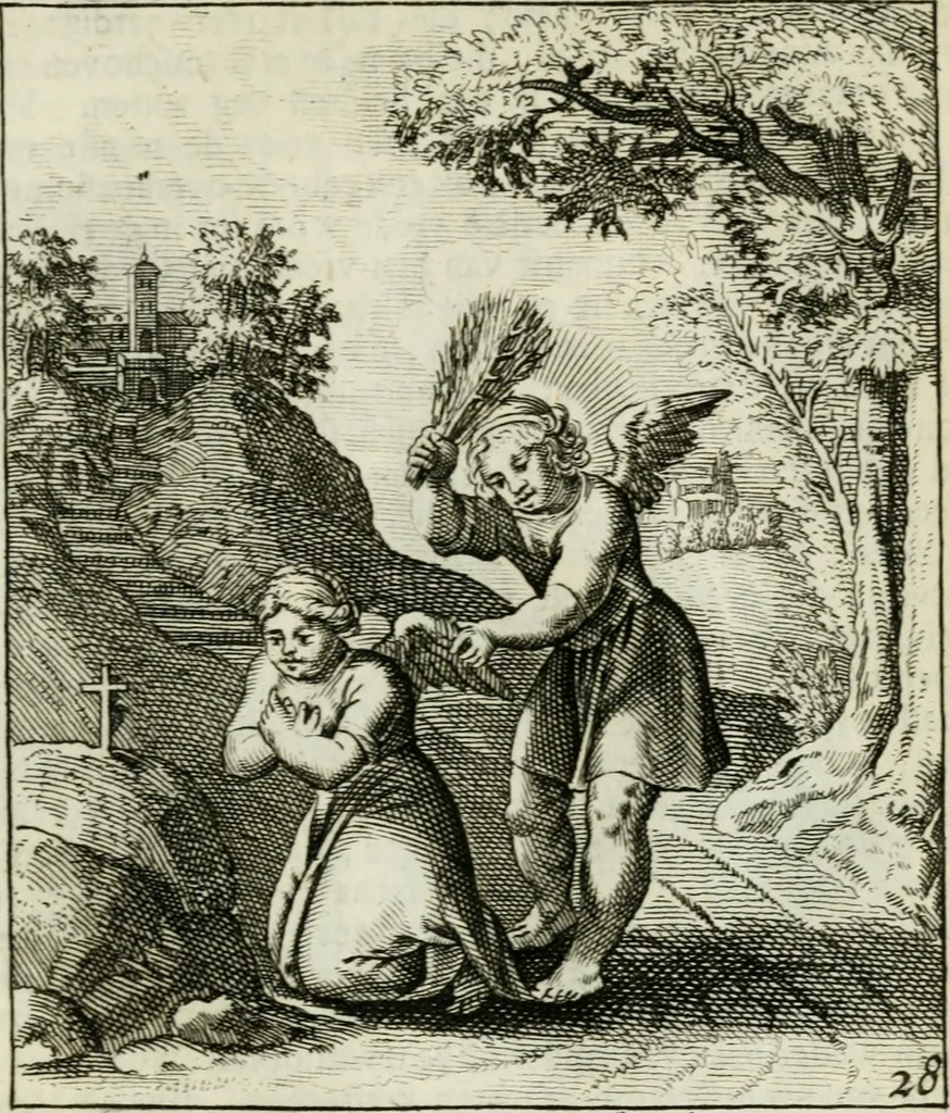 An illustration from Cl. Bruins Aanmerkingen op Otto van Veens Zinnebeelden der goddelyke liefde, 1726, leaf 72