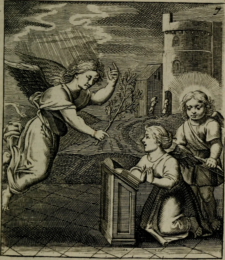 An illustration from Cl. Bruins Aanmerkingen, op Otto van Veens Zinnebeelden der goddelyke liefde, 1726, leaf 30