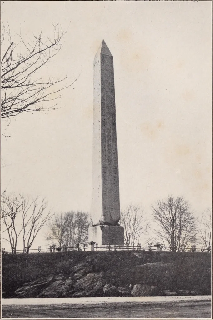 An illustration from Cleopatra's needle : an account of the negotiations leading up to its gift to the city of New York by the Khedive of Egypt, its removal and its history and inscriptions, reprinted from "Egypt and its betrayal", 1908, leaf 62