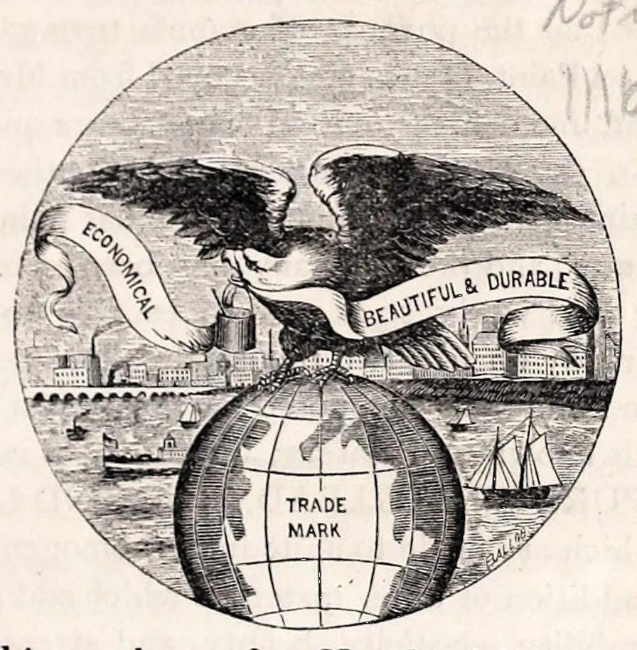 An illustration from Cleveland Chemical Paint Company : manufacturers of Bradley's enameled paint : pure white and over one hundred different colors., 1871, leaf 3