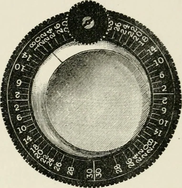 An illustration from The clinical use of prisms; and the decentering of lenses, 1893, leaf 63