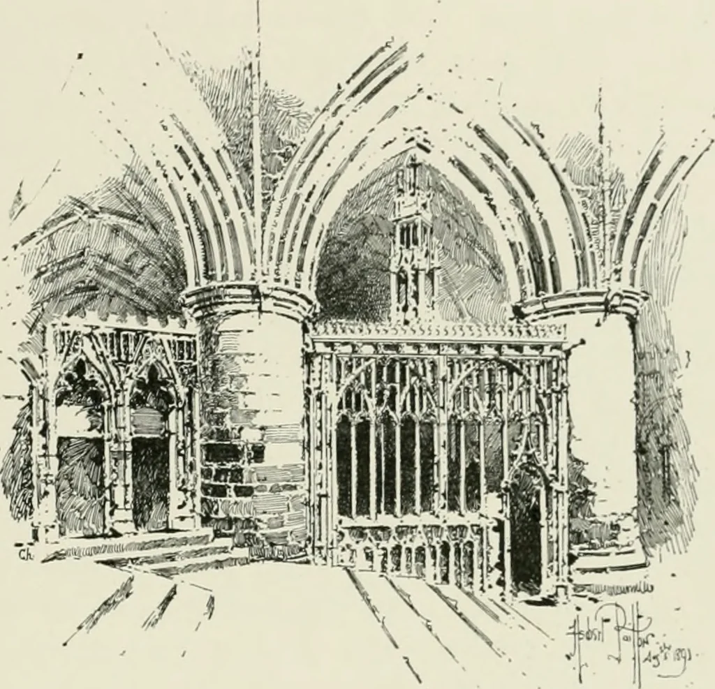 An illustration from Cloister life in the days of Coeur de Lion, 1893, leaf 148