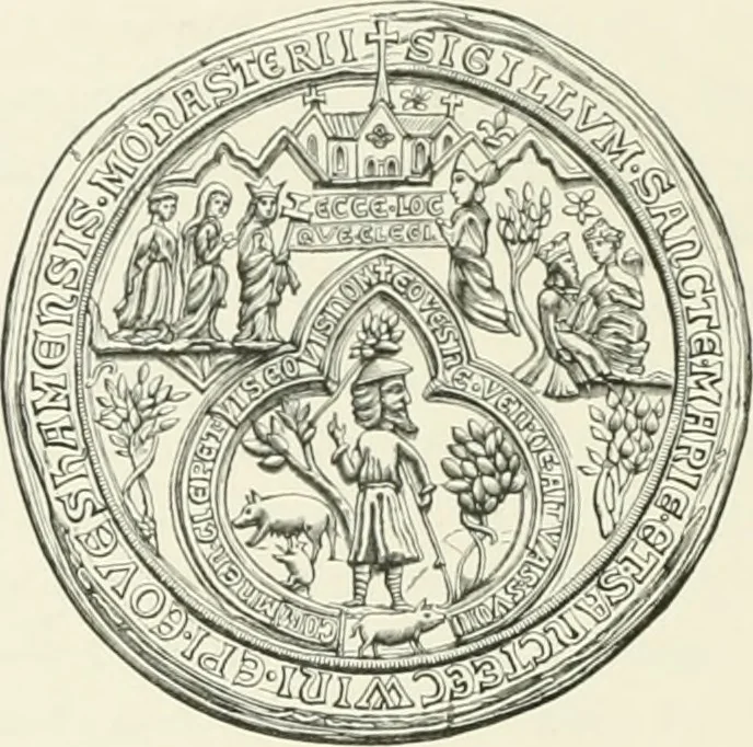 An illustration from Cloister life in the days of Coeur de Lion, 1893, leaf 159
