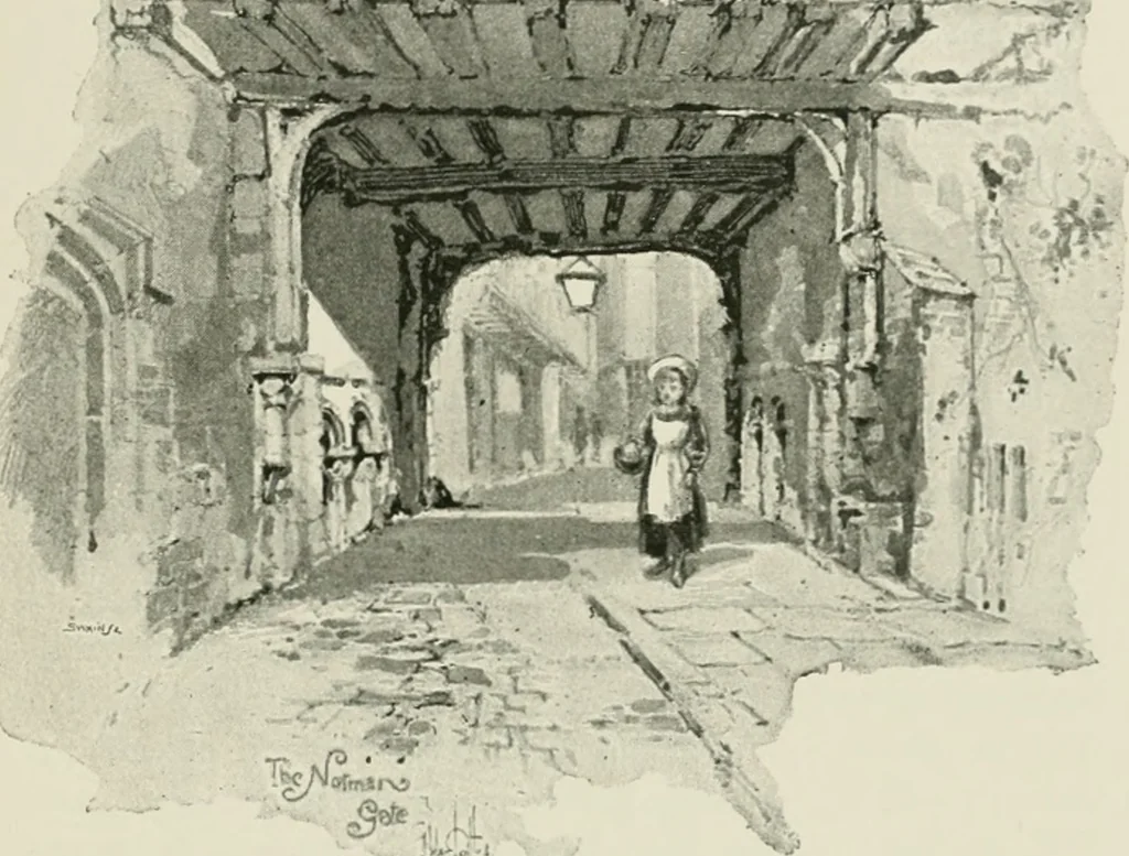 An illustration from Cloister life in the days of Coeur de Lion, 1893, leaf 174