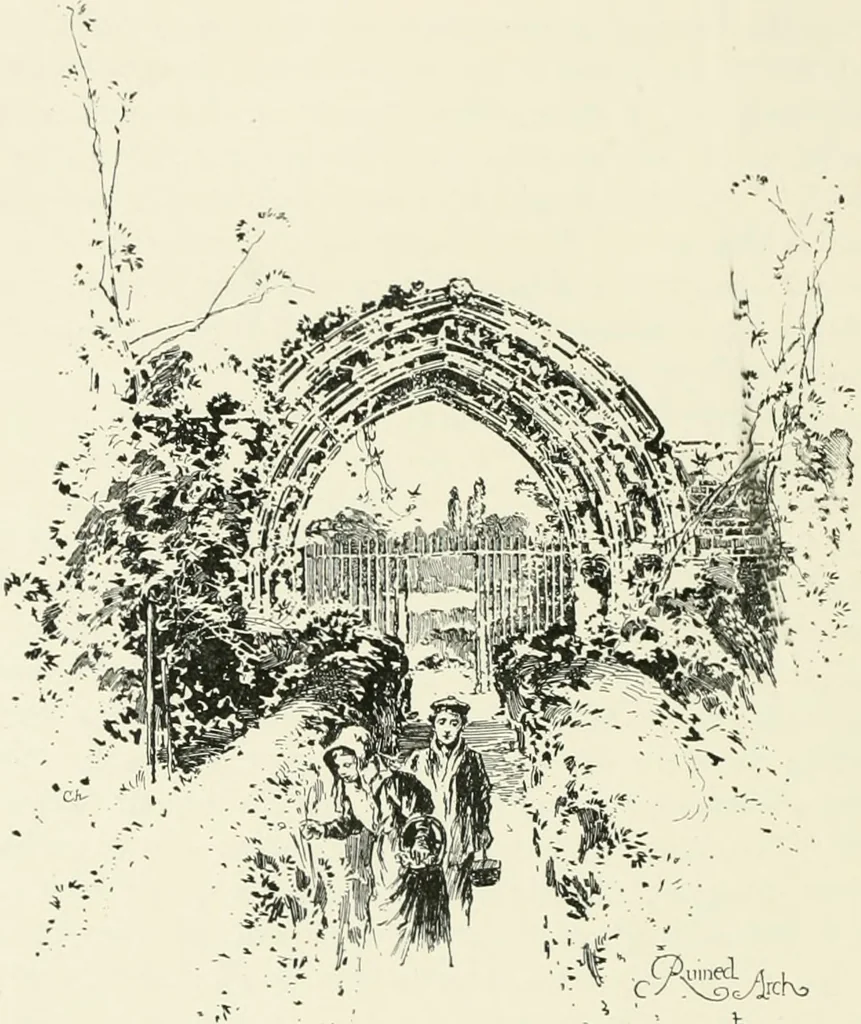 An illustration from Cloister life in the days of Coeur de Lion, 1893, leaf 177