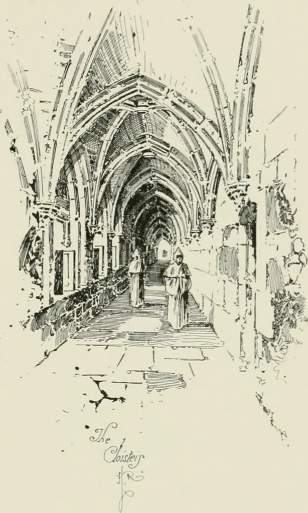 An illustration from Cloister life in the days of Coeur de Lion, 1893, leaf 212