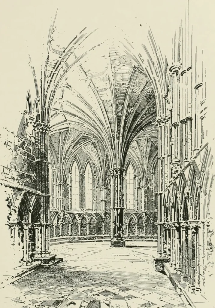 An illustration from Cloister life in the days of Coeur de Lion, 1893, leaf 36