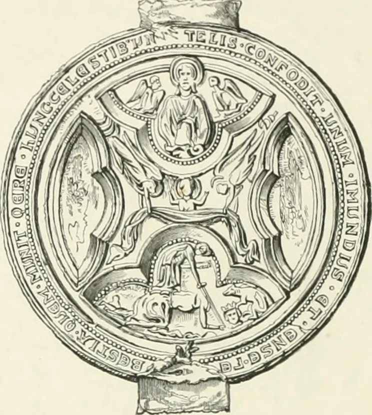 An illustration from Cloister life in the days of Coeur de Lion, 1893, leaf 55