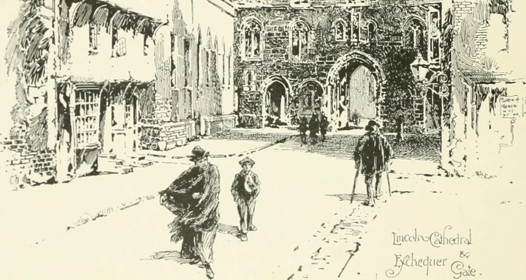 An illustration from Cloister life in the days of Coeur de Lion, 1893, leaf 7