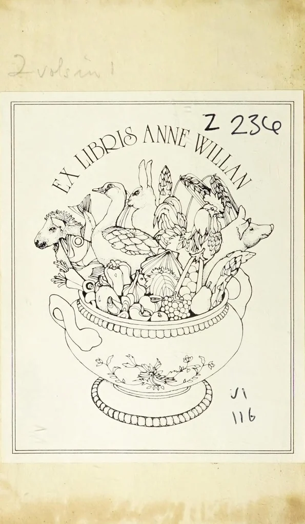 An illustration from The closet of the eminently learned Sir Kenelme Digby Kt. opened : whereby is discovered several ways for making of metheglin, syder, cherry-wine, &c., together with excellent directions for cookery, as also for preserving, conserving, candying, &c., 1677, leaf 2