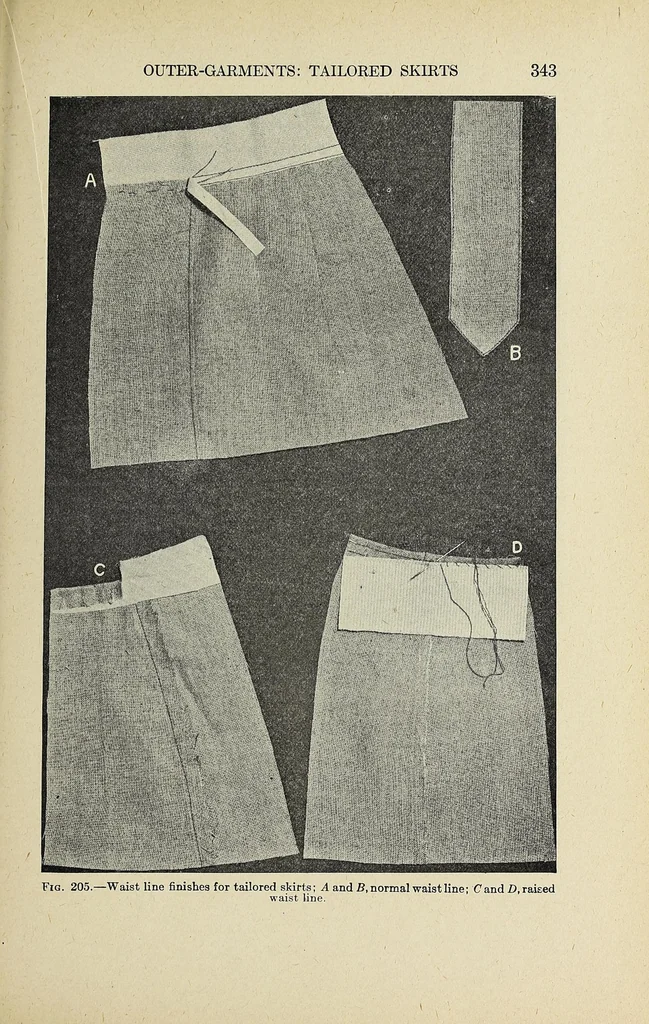 An illustration from Clothing for women : selection, design, construction : a practical manual for school and home, 1916, leaf 377