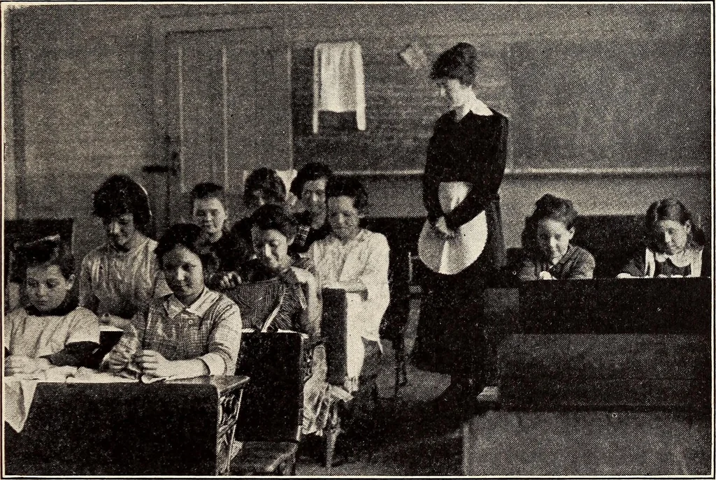 An illustration from Clothing and health, 1916, leaf 18
