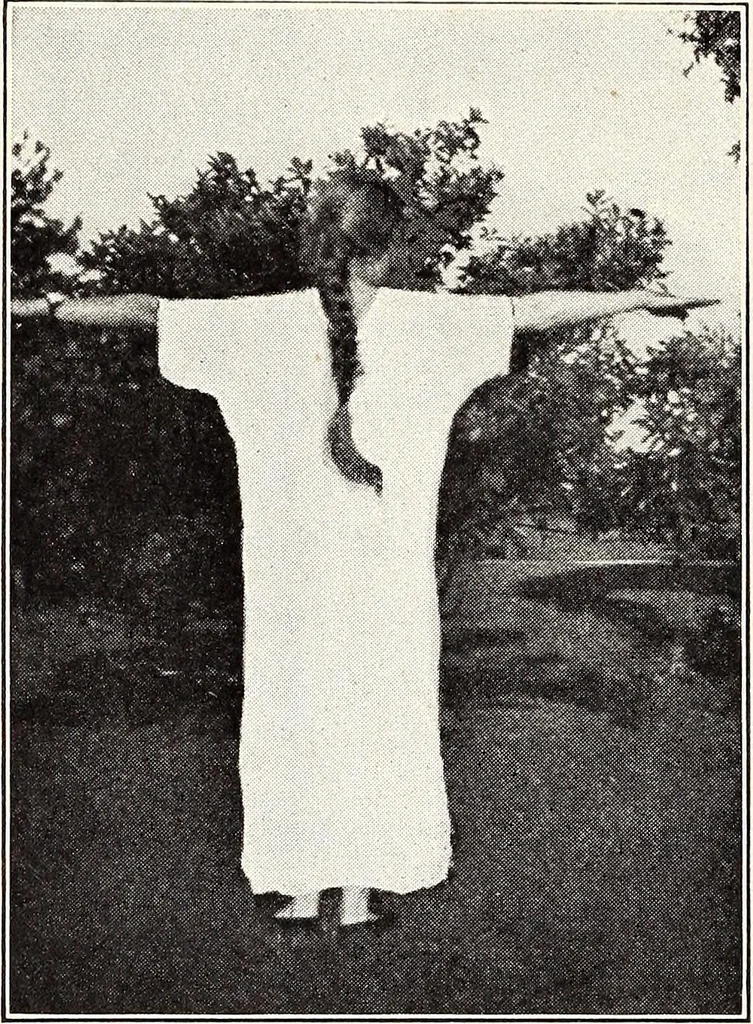 An illustration from Clothing and health, 1916, leaf 77