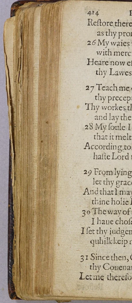 An illustration from The CL. Psalmes of David in meter. : With prayers and catechisme, according to the forme vsed in the Kirk of Scotland. With sundrie other things qubilk [sic] fall be declared in the table next following the kalender., 1596, leaf 548