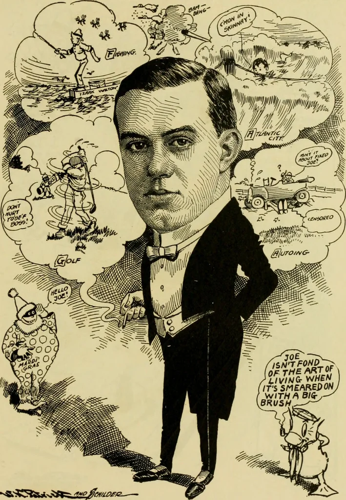 An illustration from Club men of Louisiana in caricature, 1917, leaf 114