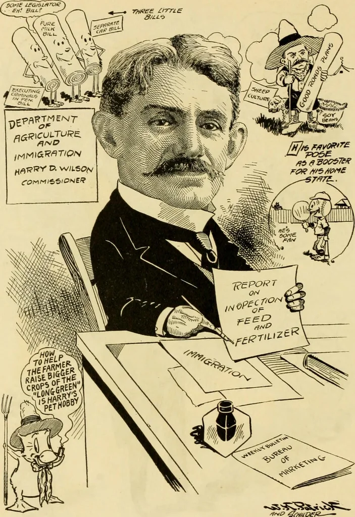 An illustration from Club men of Louisiana in caricature, 1917, leaf 115