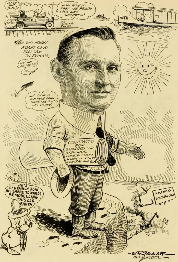 An illustration from Club men of Louisiana in caricature, 1917, leaf 117