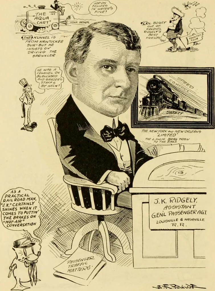 An illustration from Club men of Louisiana in caricature, 1917, leaf 119