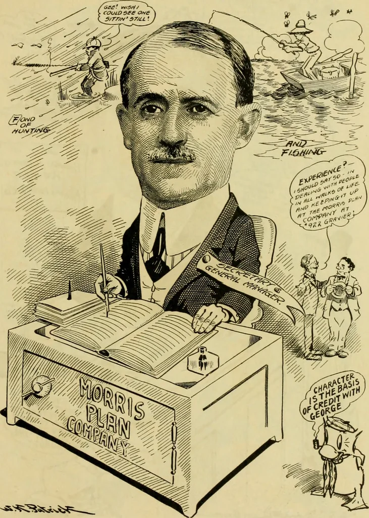 An illustration from Club men of Louisiana in caricature, 1917, leaf 128