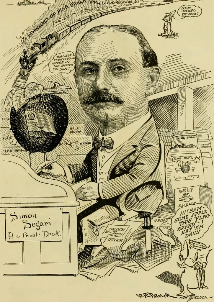 An illustration from Club men of Louisiana in caricature, 1917, leaf 142