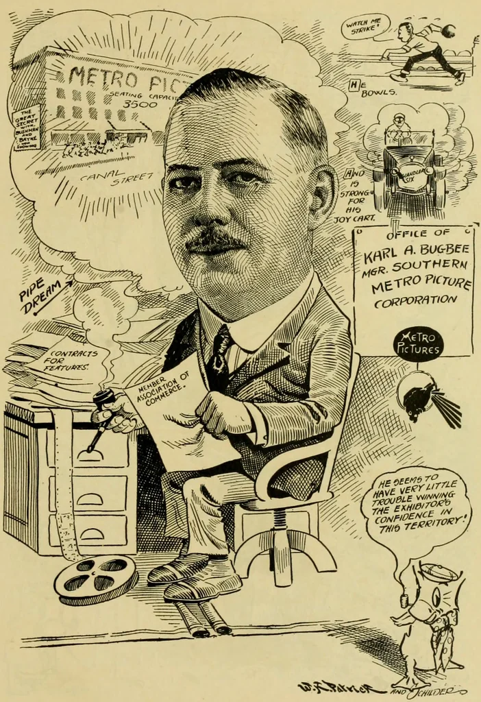 An illustration from Club men of Louisiana in caricature, 1917, leaf 156