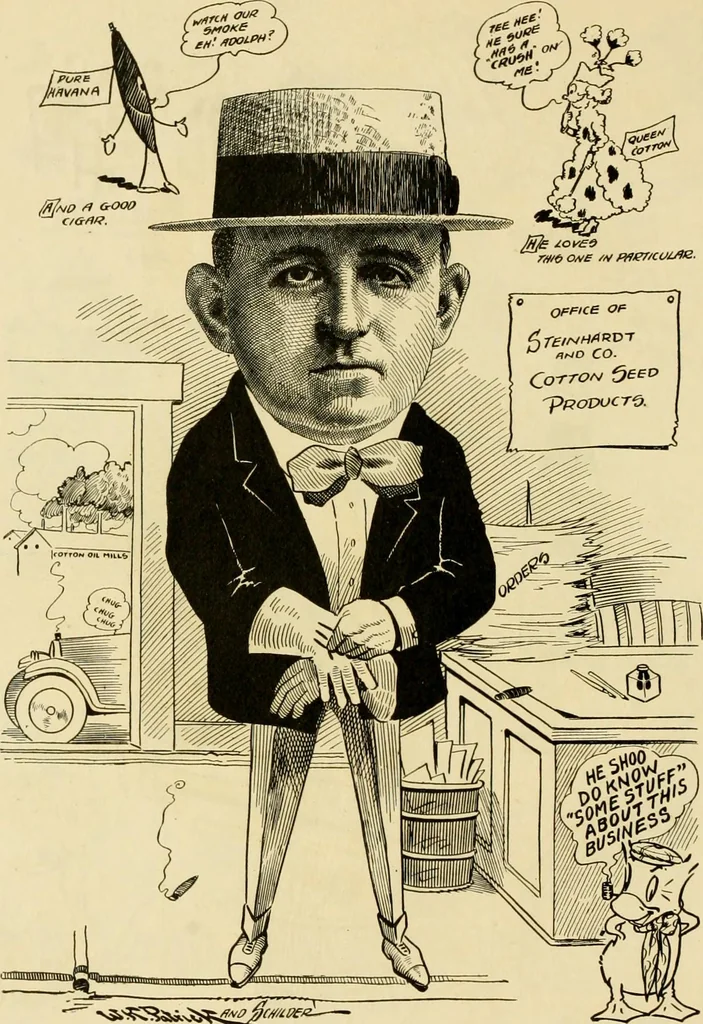 An illustration from Club men of Louisiana in caricature, 1917, leaf 169