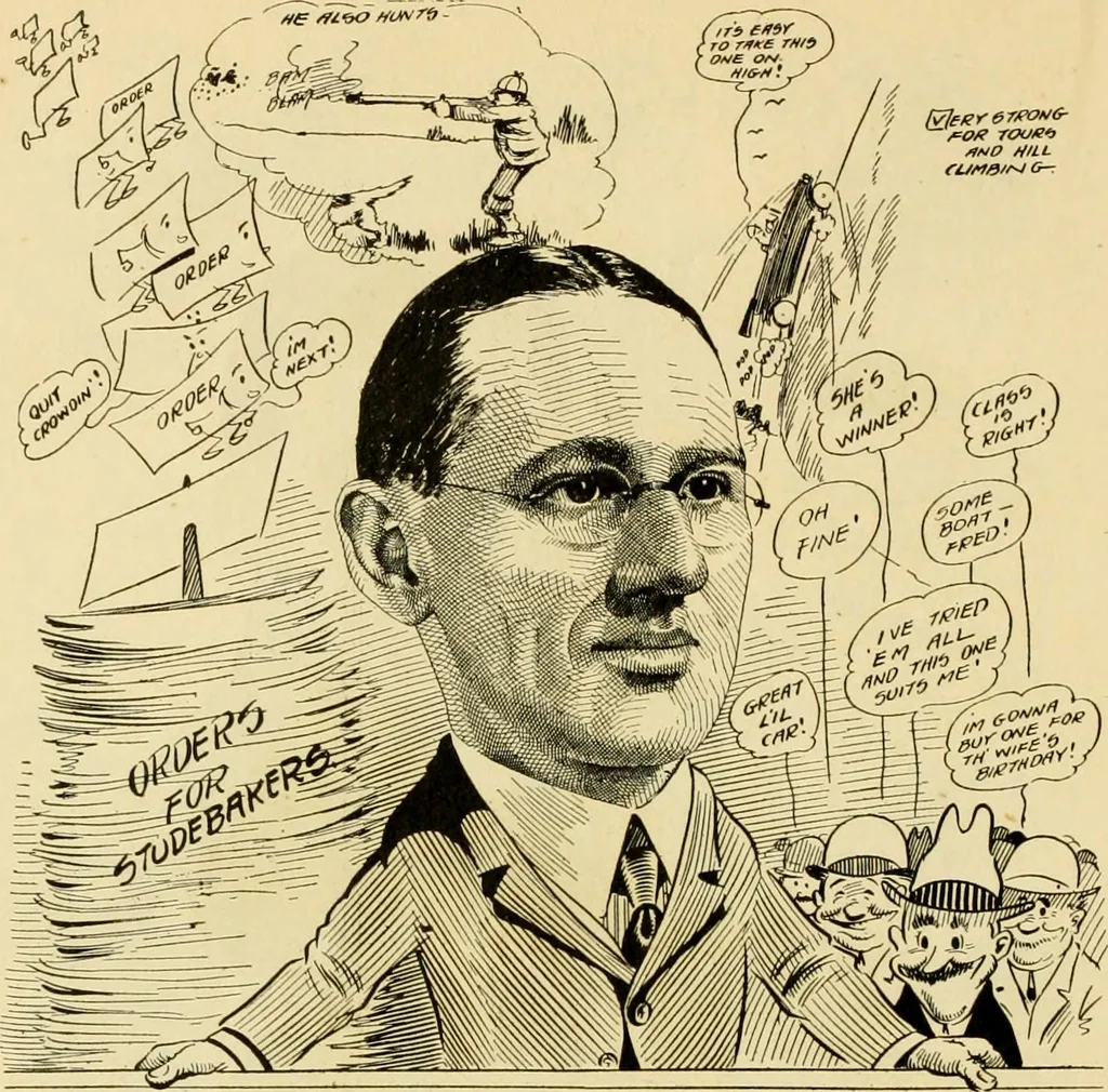 An illustration from Club men of Louisiana in caricature, 1917, leaf 171