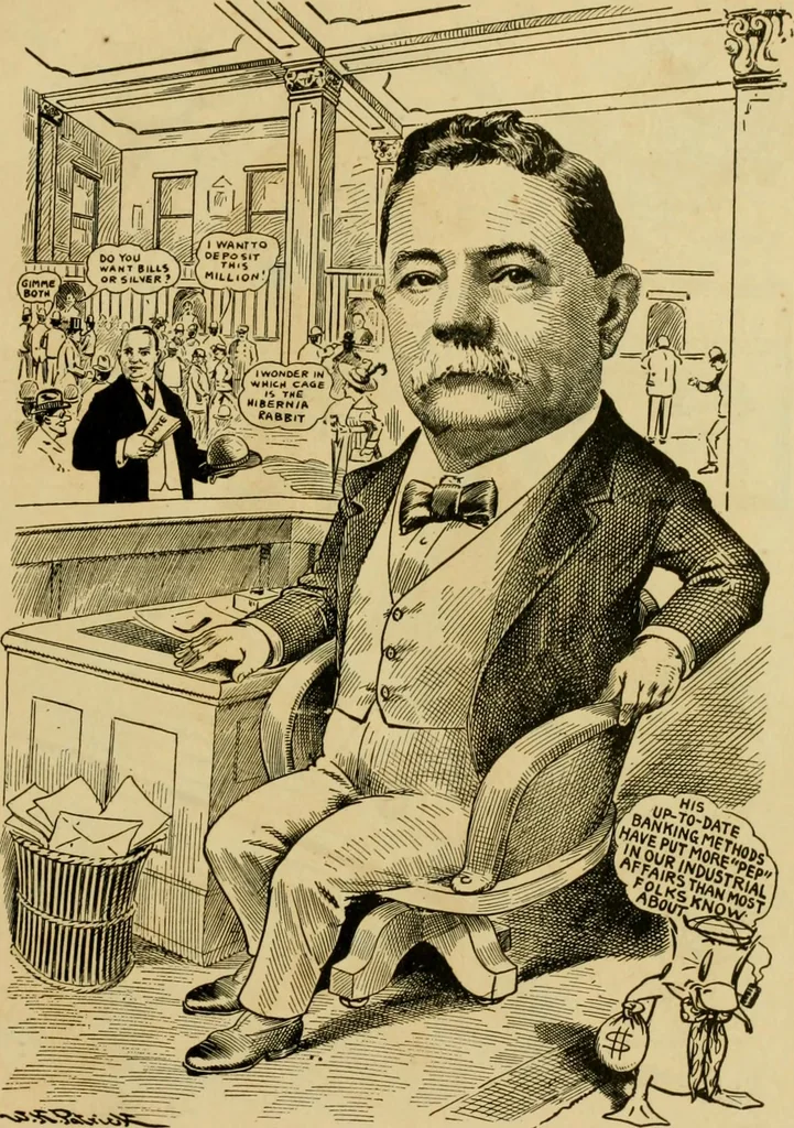 An illustration from Club men of Louisiana in caricature, 1917, leaf 18