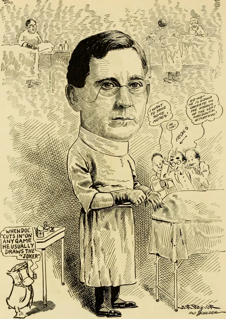 An illustration from Club men of Louisiana in caricature, 1917, leaf 183