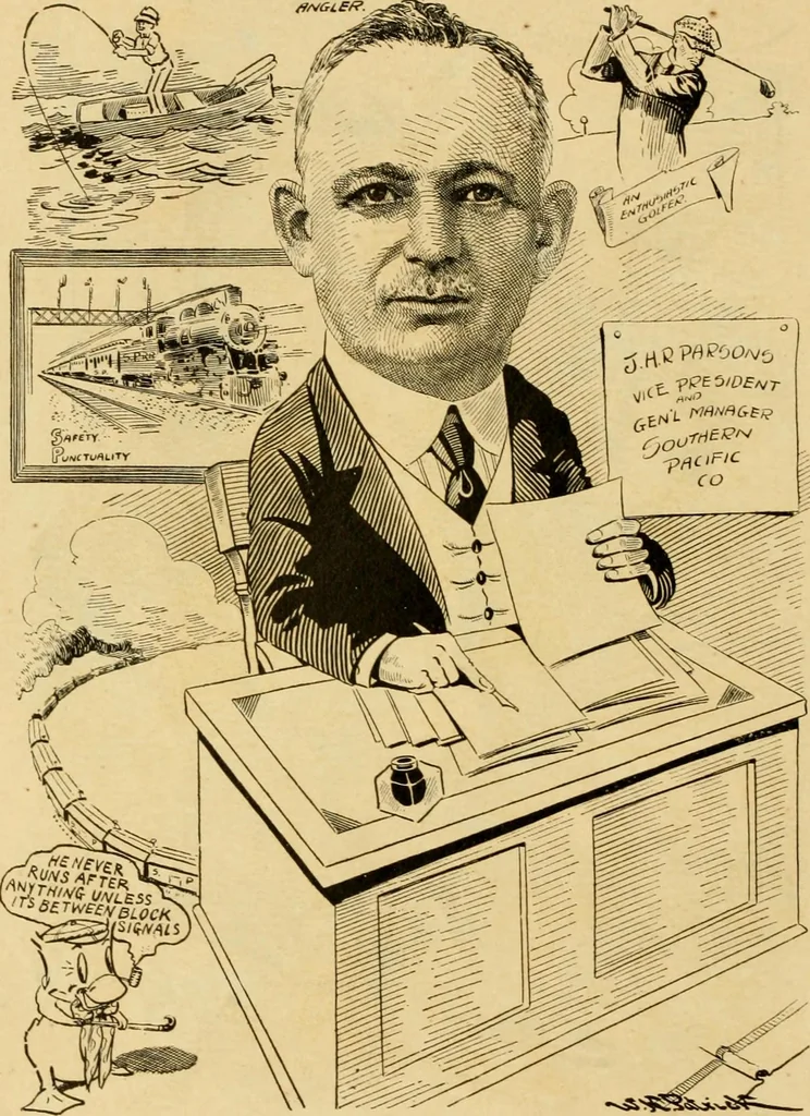 An illustration from Club men of Louisiana in caricature, 1917, leaf 19