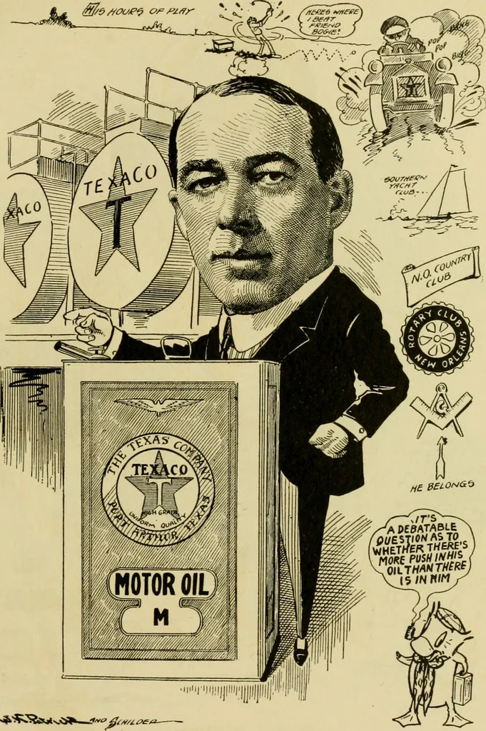 An illustration from Club men of Louisiana in caricature, 1917, leaf 192