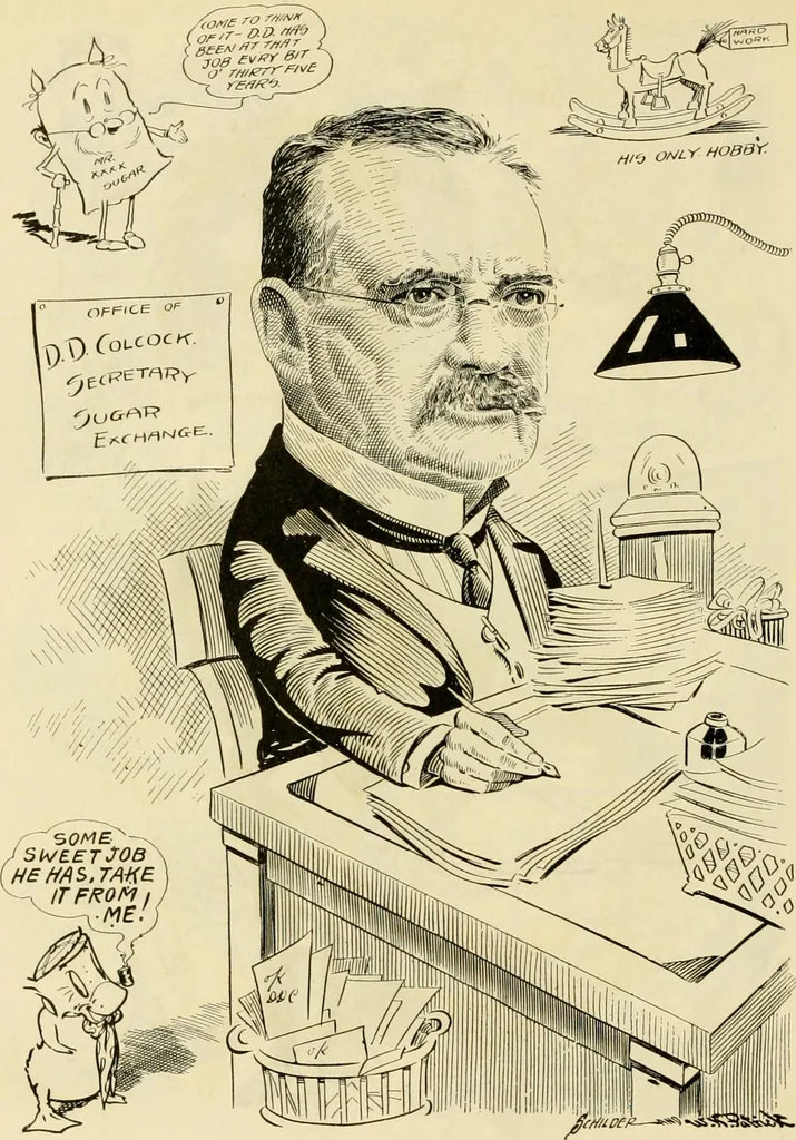 An illustration from Club men of Louisiana in caricature, 1917, leaf 201