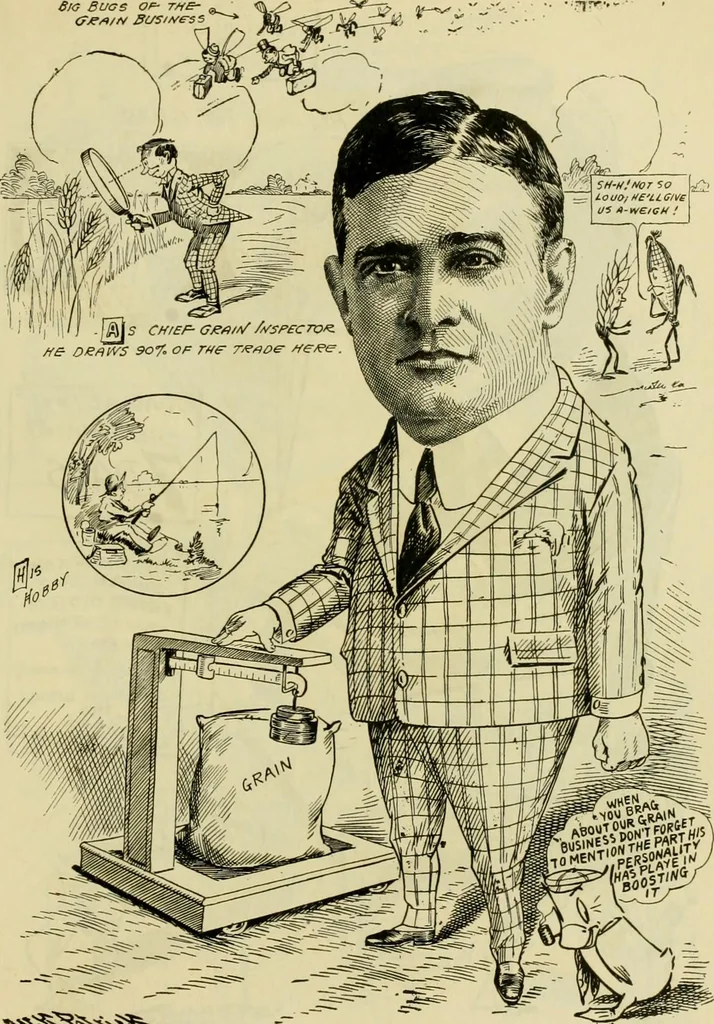 An illustration from Club men of Louisiana in caricature, 1917, leaf 202