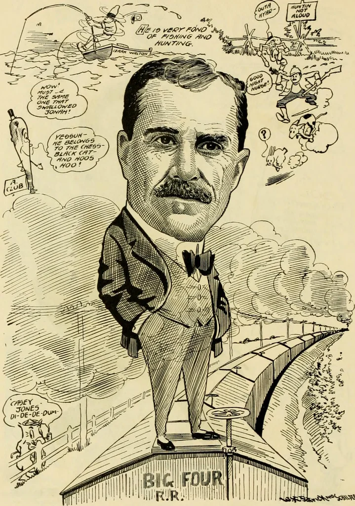 An illustration from Club men of Louisiana in caricature, 1917, leaf 209