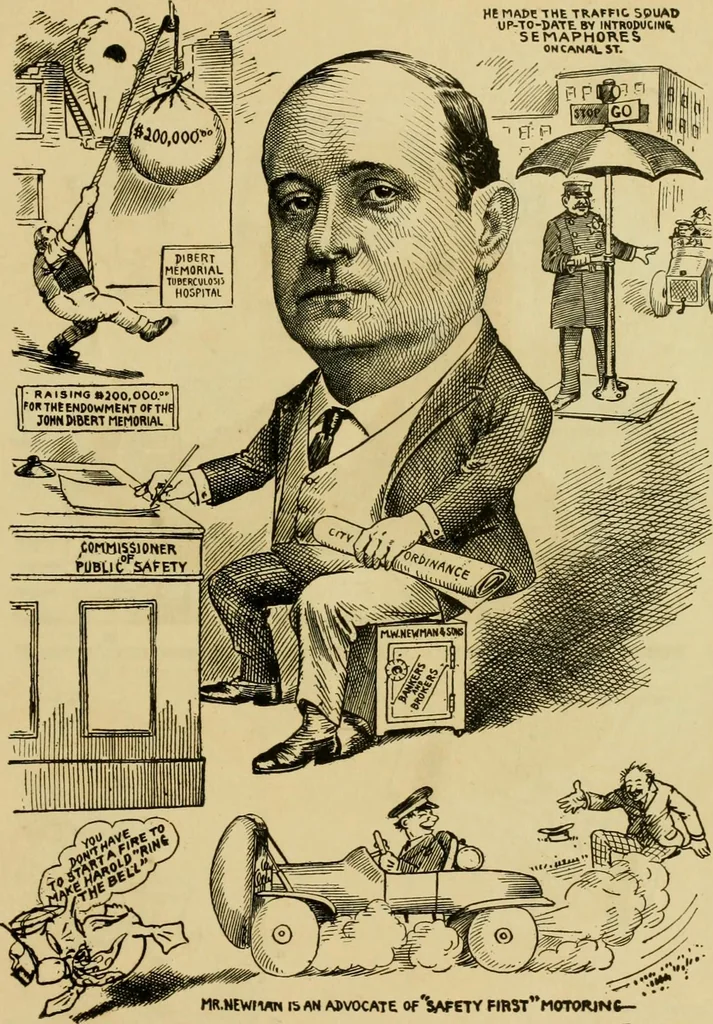 An illustration from Club men of Louisiana in caricature, 1917, leaf 22
